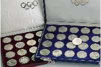 GedenkmÜnzen 24 x 10 Mark, 24 x Olympia 1972, vzgl. u. Stgl., 24 x Olympia 1972, PP, in 2 Etuis