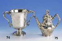 Kleiner Pokal, England, Sheffield 1911, 925er Silber, ungraviert, H ca. 16 cm, ca. 390 g
