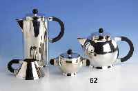 4-teiliges Designerservice fÜr Kaffee und Tee, deutsch Wilkens Bremen 1991, Entwurf Prof. O.M. Ungers limitierte 5/101, jeweils numme- riert und ...