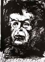 Hrdlicka, Alfred, Erich fÜr Oskar, Litho- graphie, handsign., dat. 1990, num. 22/50, ca. 75x73 cm