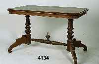 Beistelltisch, deutsch, 1880/90, GrÜnderzeit , Buche und Eiche massiv, reiche Drechselar- beit, Barockstil, 2-sÄulig mit gedrechseltem ...