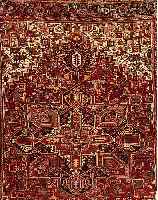 Heriz, Persien, um 1940. Wolle auf Baumwolle Ca. 370 x 292 cm. EHZ 4. An manchen Stellen Schlecht repariert. Abschluss gekÜrzt.
