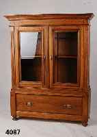 Vielzweckschrank, deutsch, 1890/1900, Eiche massiv, 2 Schubladen, Ablage Weichholz wohl sekundÄr, ca. 128x103x39 cm