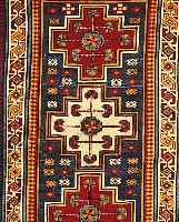 Kazak, Rußland, um 1910. Ca. 140 x 88 cm. Wolle auf Wolle. GleichmÄßig niedriger Flor. SchÖne harmonische Farben.
