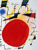 Miro, Joan, 1893-1983, Konvolut aus drei Farblithographien, je ca. 32 x 24.5 cm, PP