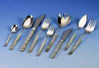 Besteck fÜr 11 Personen, 925er Silber, Fa. Seibel, Mettmann, 60er Jahre, best. aus: 12 Messer (Griffe gefÜllt, Klingen Stahl), 12 Gabeln, 12 ...