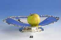 Anbietschale, Amerika um 1900, 925er Silber, ca. 460 g, Standring, ca. 4.5 x 29 x 20 cm