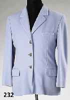 Blazer STRENESSE, Gr. 40, reine hellblaue Schurwolle, RÜckenl. ca. 71 cm