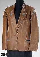Herrentrachtenjacke, Leder Walter MÜnchen, frisch gereinigt, Gr. 50, RÜckenriegel, L. ca. 72 cm