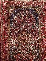 Keschan Seide fein, Persien, um 1880, reine Naturseide, 202 x 125cm,selten gut erhaltenes StÜck mit ausergewÖhnlich schÖnen Farben.
