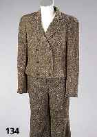 Hosenanzug RENA LANGE, Gr. 40, Wollgemisch, Hose, L. ca. 103 cm und Kurz- blazer, L. 50 cm, ungetragen, ehem. UVP lt. Einl. DM 2800.-