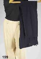 2 Hosen, Gr. 38, 1 x Windor, beige mit Umschlag, L. ca. 103 cm, 1 x LAUREL, marine, L. ca. 103 cm, beide Schurwolle, gerade, schmale Form