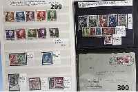 Briefmarken Berlin, seltene Ausgaben aus 1951/ 54, dabei gestempelt Mi.-Nr: 91-100, 108, 110/11, 120, postfrisch: Mi.-Nr: 80/1, 87, teils signiert ...