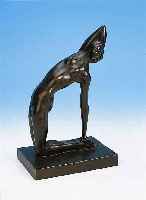 Albert, Totila, (Totila Albert Schneider), Bronzefigur, chil. Bildhauer, 1892-1967, 1915-17 Akadem. Berlin, SchÜler von Franz Metzner, 1923 ...