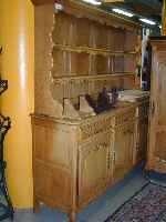 Anrichte, deutsch, 1960/70, Eiche massiv, Eichefurnier, Barockstil