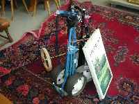 Konvolut, 3x Golf-Trolleys, 1x Practice Mat