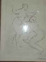 Renoir, Radierung, Museumsabzug (vom Louvre immer wieder neu aufgelegt), Stempelunter- schrift