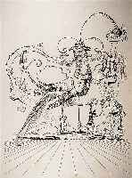 Dali, Salvador, 1904 - 1989, Les songes drolatiques de Pantagruel, Lithographie auf Japan-Papier, hand- signiert und bez.: E.A. (Auflage 250 ...