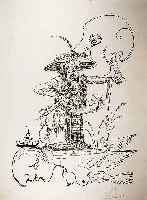 Dali, Salvador, 1904 - 1989, Les songes drolatiques de Pantagruel, Lithographie auf Japan-Papier, hand- signiert und bez.: E.A. (Auflage 25 ...