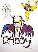de St. Phalle, Niki, geb. 1930, Daddy, Farbsiebdruck, handsigniert und num. 116/150, ca. 84 x 59.5 cm