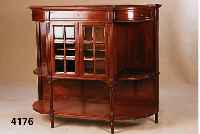 Vielzweckschrank, norddeutsch, um 1900/05, Korpus Weichholz bzw. Mahagoni massiv, Maha- gonifurnier, EinschlÄge aus Klassizismus und Jugendstil, ...