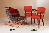 2 ArmlehnstÜhle, Frankreich, um 1930, Art Deco, leichte Gebrauchsspuren, dekorativ, wohnfertig, ca. 84x55x49 cm, Sh. ca. 51 cm
