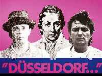 Beuys, Joseph und Wilp, Charles, "DÜsseldorf", Farboffset mit den PortrÄts von Joseph Beuys, Heinrich Heine und Charles Wilp, von ...
