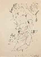 Grosz, George, 1893 - 1959, Entkleidung, Lithographie von 1921, handsig- niert, ca. 30 x 21 cm, PP
