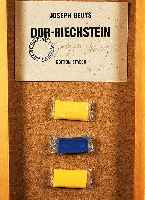 Beuys, Joseph, 1921-1986, DDR-Riechstein-Objekt, Edition Staeck, gestempelt Free International University, handsigniert, ca. 44 x 20 cm, im ...