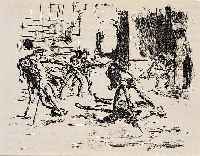 Slevogt, Max, 1868 - 1932, 15 Lithographien aus "Faust", um 1928, davon 6 handsigniert, versch. GrÖßen bis zu 35 x 20 cm