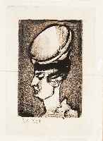 Rouault, Georges, 1871 - 1958, La Femme, Radierung von 1929, in der Platte monogr. und dat., handmonogrammiert, ca. 9 x 7 cm, PP