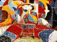Hockney, David, geb. 1937, Farbfotografie, handsigniert, rÜckseitig gestempelt: Museen der Stadt KÖln, Museum Ludwig, ca. 17.5 x 20.5 cm