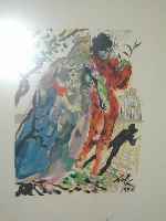 Dali (zweifelhaft), Lithographie, Die Liebende 