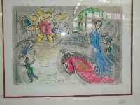 Marc Chagall, Lithographie, Zirkusmanege