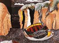 Braque, Georges, 1882 - 1963, drei Farblithographien aus: Varengeville, Ed. Galerie Maeght Paris 1968, Blattgr. je ca. 37 x 30 cm, PP