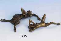 Wiener Bronze: Erotica, sign. Franz Berman, Frauenakt und Satyr, L. ca. 8 cm