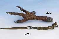 BriefÖffner, Wiener Bronze, sign. Franz Berman, L. ca. 29 cm