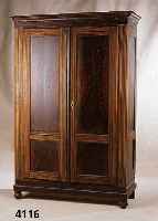 WÄscheschrank, deutsch, um 1850/60, Weich- holz, gute QualitÄt, Biermalerei, SpÄtbieder- meierstil, 3 original FÄcher, original Schloß und ...
