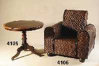 Prunksessel, Rattan, Design, um 1975/78, aufwendige Flechtarbeit, zeittypische Formge- bung, Kanten paspeliert, sog. Bugholz, original ...