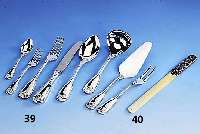 Jugendstil-BriefÖffner, Frankreich um 1900, Silber, geprÜft, Klinge Elfenbein (Gebr.- Sp. bzw. min. besch.), L ca. 23.5 cm, stil- rein, sammelw.