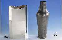Vase, deutsch, Kayserzinn, um 1902, starker Einfluss von Gradl, H. ca. 28.3 cm