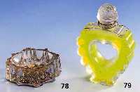 GlasschÄlchen, Frankreich, wohl Baccarat um 1830/40, geschnitten und geschliffen, am Boden verspiegelt, rotgrundig, goldgehÖht, ...
