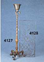 Fensterverkleidung, deutsch/Frankreich, um 1925/30, Messing, Rocaillen, frei verlÖtet, sparsame Blumenverzierung, Romben, schwere QualtiÄt, ca. ...