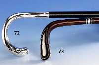Spazierstock in Form eines GolfschlÄgers, Silbereinlagen, um 1900, L. ca. 92 cm, Schuß Rotbuche, (SchÄtzpreis EUR 400.-)