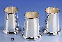 Konvolut ca. 124 Stiftehalter, Metall ver- silbert, H. ca. 9,5 cm, alle im Orig.-Kar- ton, (SW EUR 4386,-)