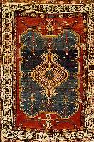 Shirwan, Kaukasus, um 1900, Wolle auf Wolle, ca. 133 x 102 cm, SchÄtzwert: 600.- EURO, Ehz 5, mehrere kl.lÖcher