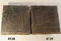 Ofenplatte, deutsch, 18. Jhd., Szenen aus dem Alten Testament, 3 Figuren, Nieschendar- stellung, lt. beistehender ErklÄrung bezieht sich die ...
