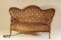 Sofa, sÜddeutsch, um 1835/45, Louis-Philippe , Gestell Buche, Schauteile Nußbaum massiv, RÜcken 3-fach geschwungen, gerieft, sparsamer ...