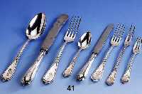 Besteck fÜr 12 Personen, 90er Auflage, deutsch um 1910, best. aus: 12 Messer, 12 Gabeln, 12 LÖffel, 12 FrÜhstÜcksgabeln, 12 FrÜhstÜcks- ...