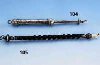 Thorazeiger, Rußland, dat. 1877, 84er Silber, Meistermarke SK., Griff Steatit, Hand Elfenbein, L. ca. 32 cm